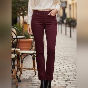 Escada Burgundy Women Jeans